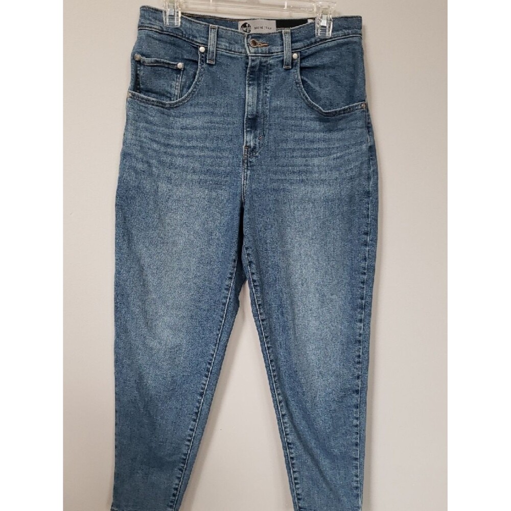 Levi's Silver Tab Jeans Womens 30 High-Rise Tapered Denim Medium Blue Wash